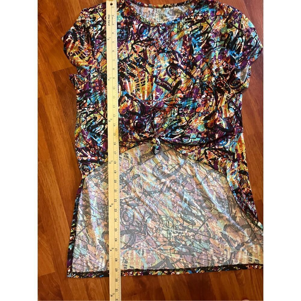 Vintage Harlem abstract print top size 1X - Picture 7 of 7
